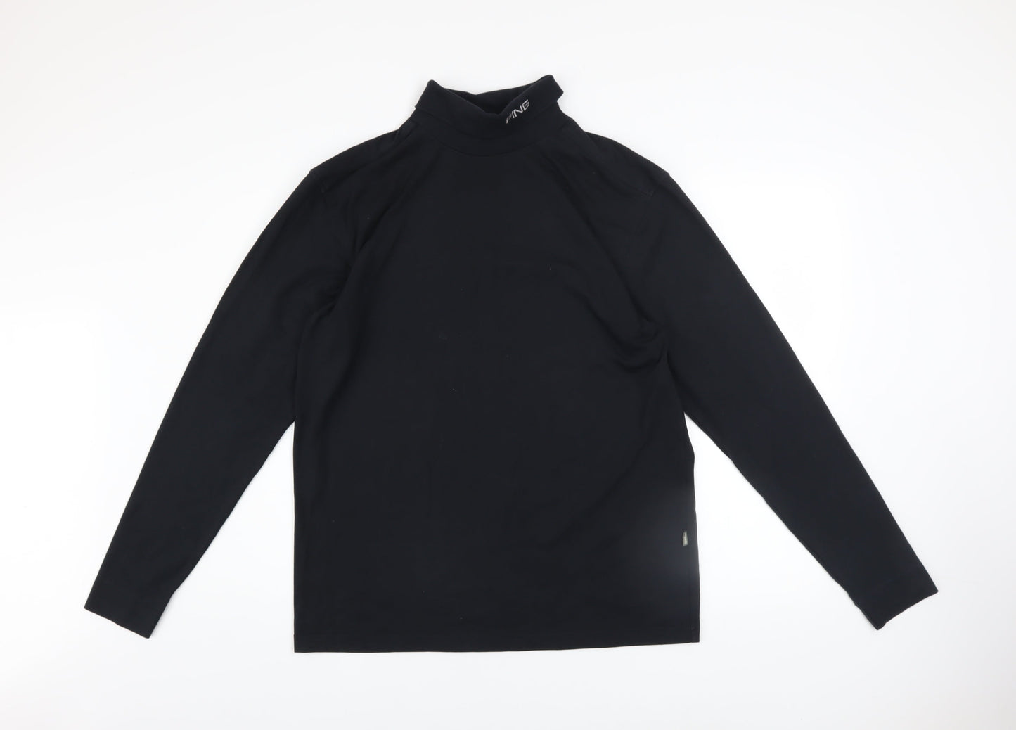 PING Men's Black High Neck Long Sleeve Pullover Sweatshirt Size L