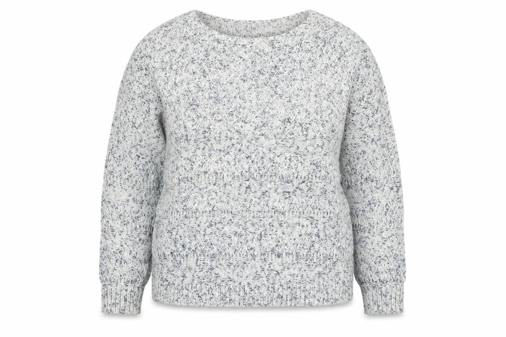 Laura Ashley Womens Grey Knit Cotton Pullover Jumper Size 12