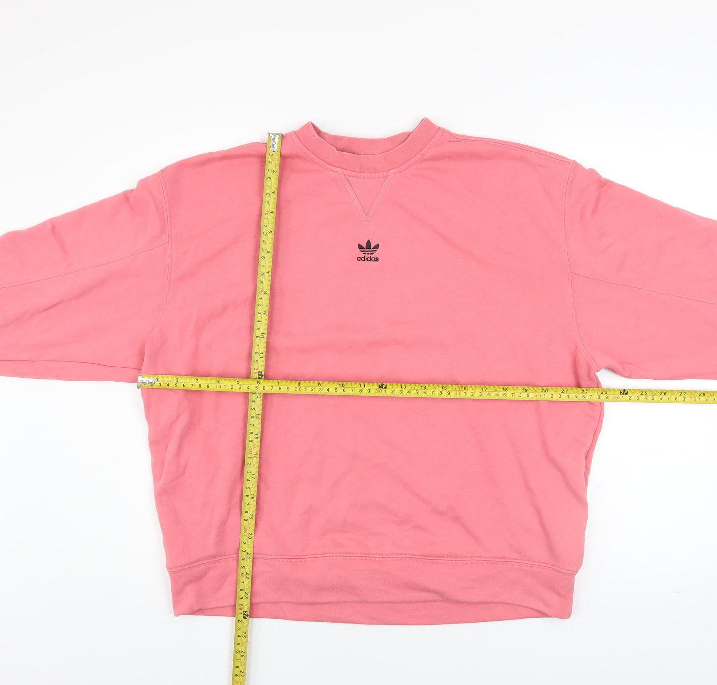 Adidas Women Pink Size 8 Crew Neck Pullover Sweatshirt