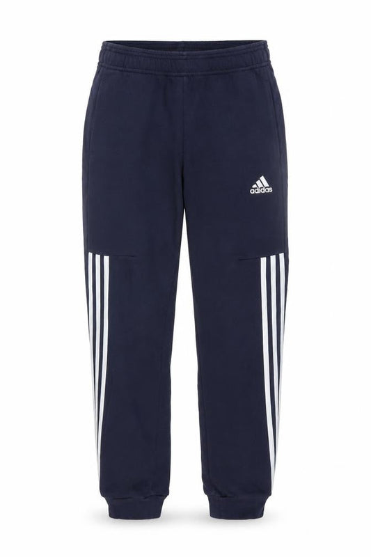 Adidas Boys Blue 11-12 Years Jogger Activewear Trousers with Side Stripes