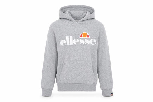 Ellesse Girls Grey Pullover Hoodie 8-9 Years Logo Fleece Sweatshirt