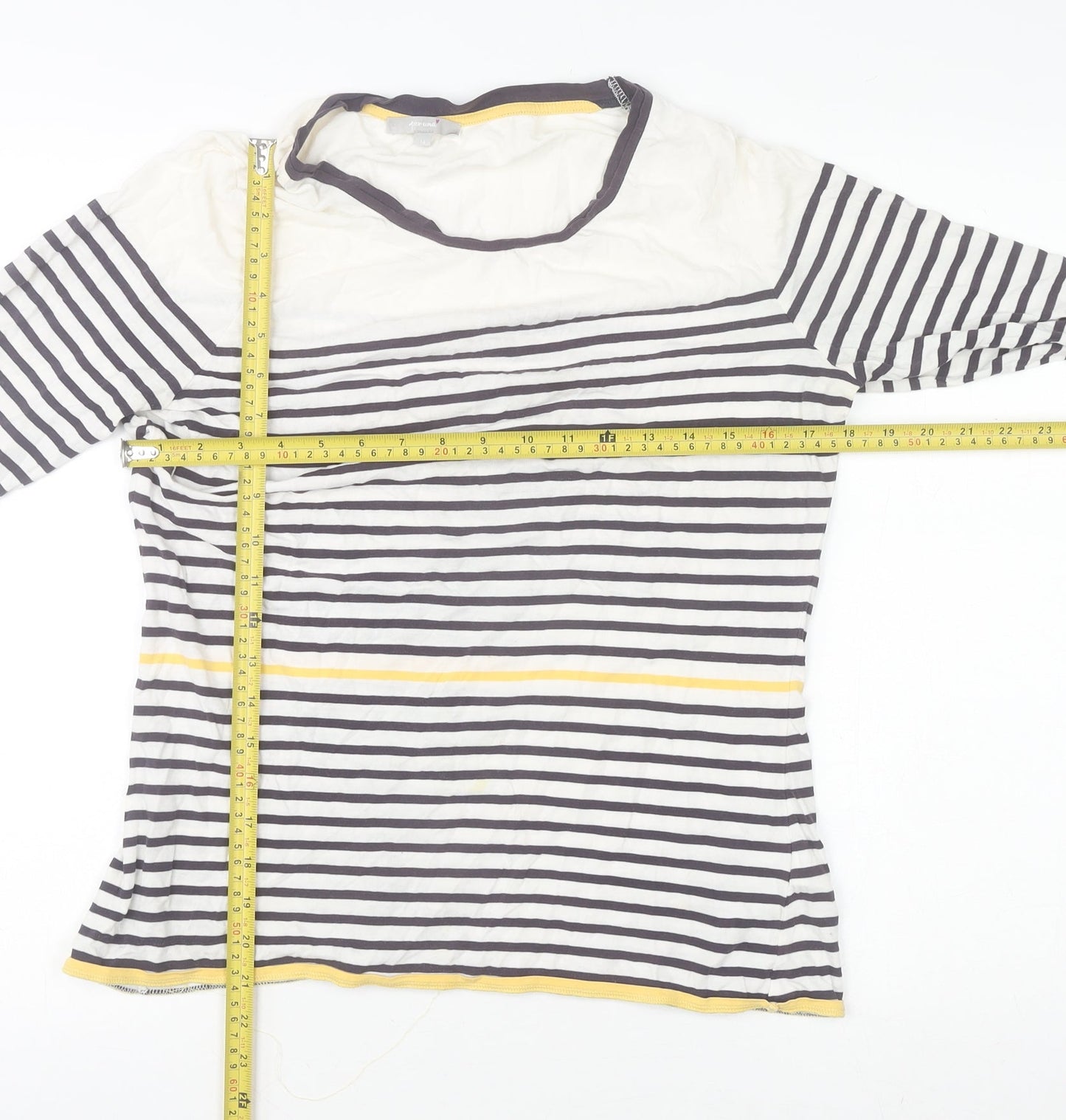 Marks and Spencer Per Una Women’s Multicoloured Striped 3/4 Sleeve T-Shirt Size 14