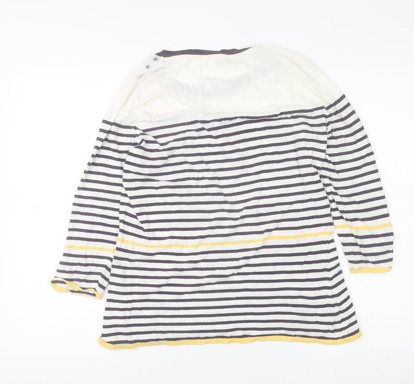 Marks and Spencer Per Una Women’s Multicoloured Striped 3/4 Sleeve T-Shirt Size 14