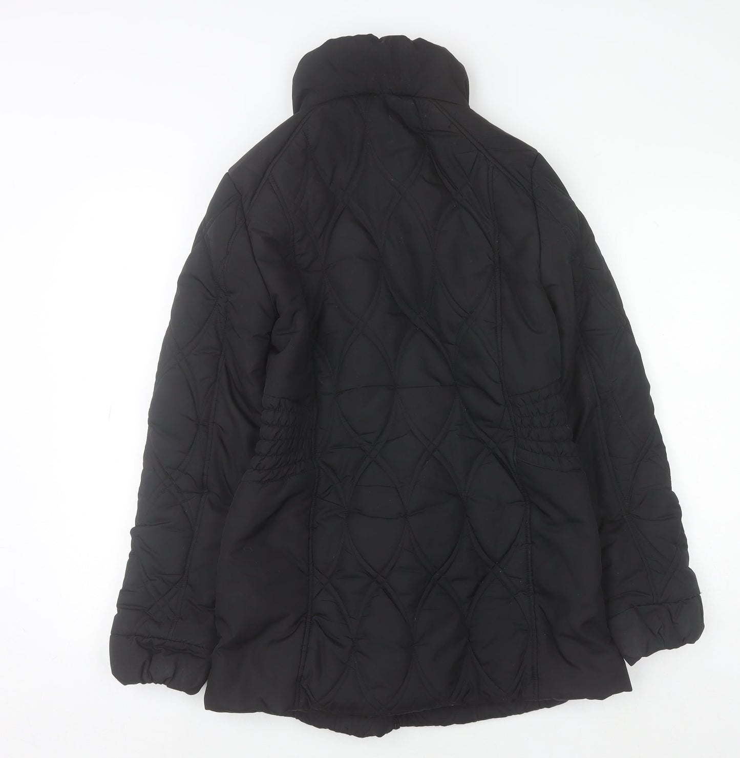 Moda at George Women Black Quilted Puffer Jacket Size 10