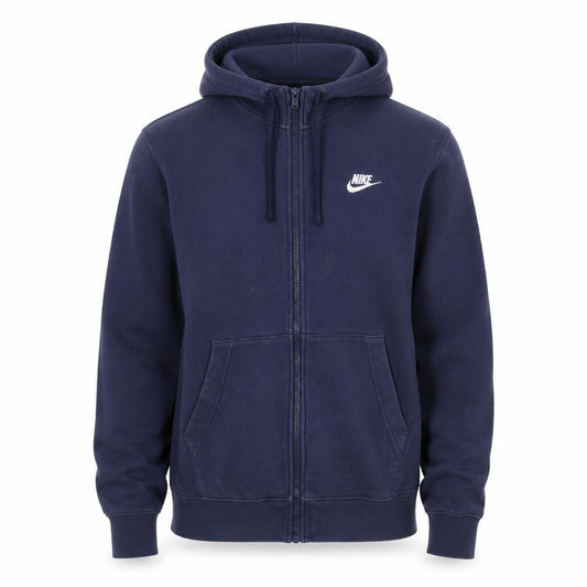 Nike Men's Navy Full Zip Hoodie Sweatshirt Size M