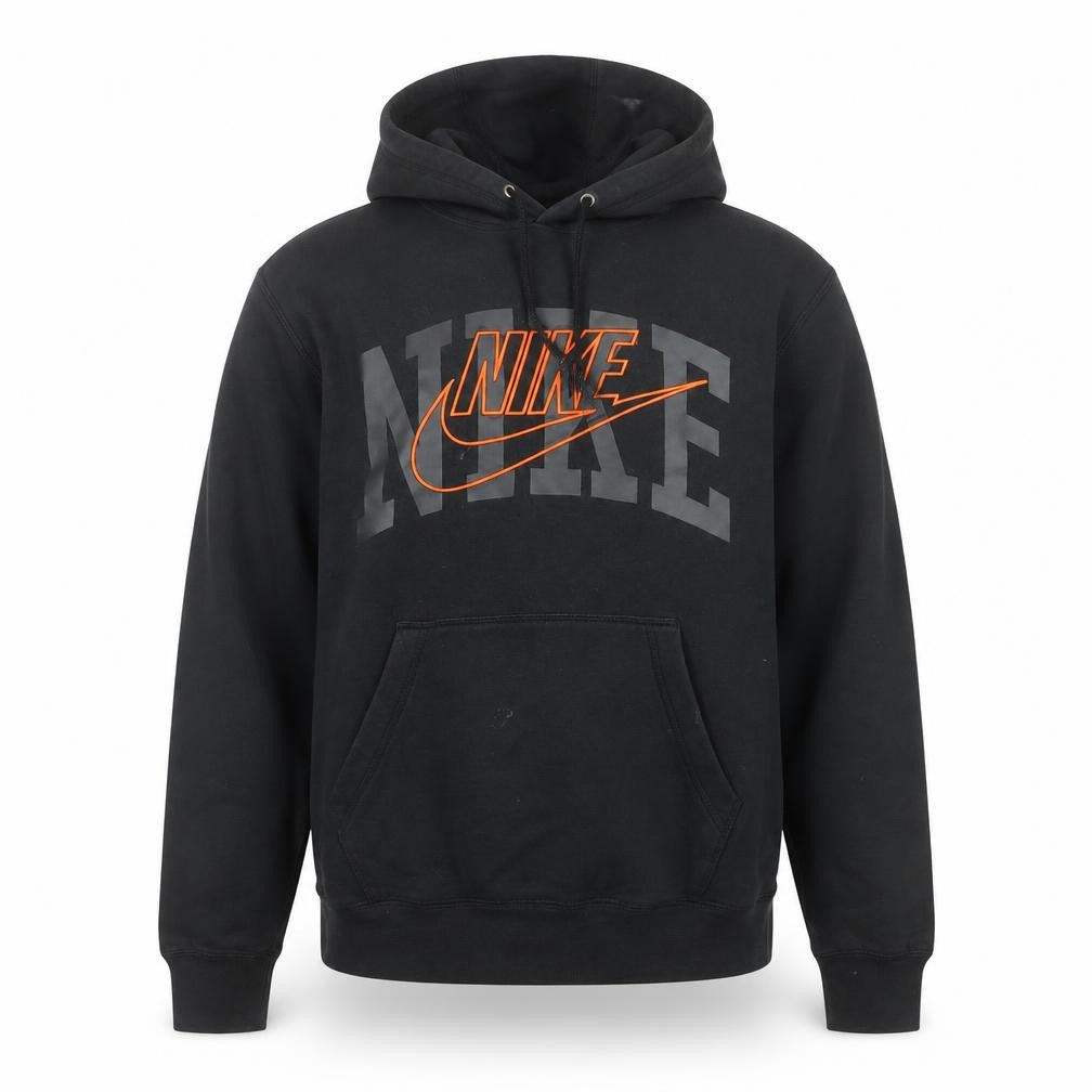 Nike Men's Black Pullover Hoodie S Graphic Logo Fleece Sweatshirt