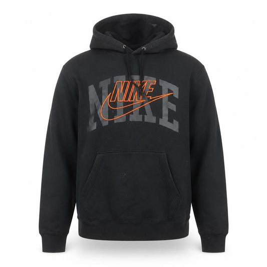 Nike Men's Black Pullover Hoodie S Graphic Logo Fleece Sweatshirt