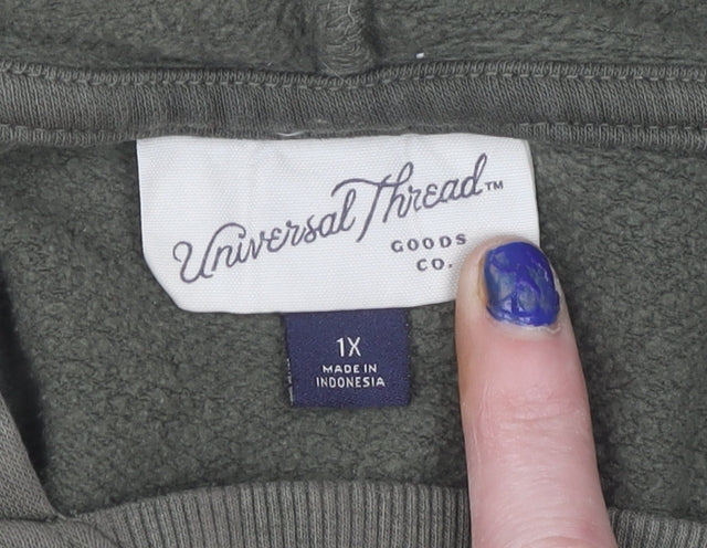 Universal Thread Men's Green Pullover Hoodie XL Fleece Cotton Blend