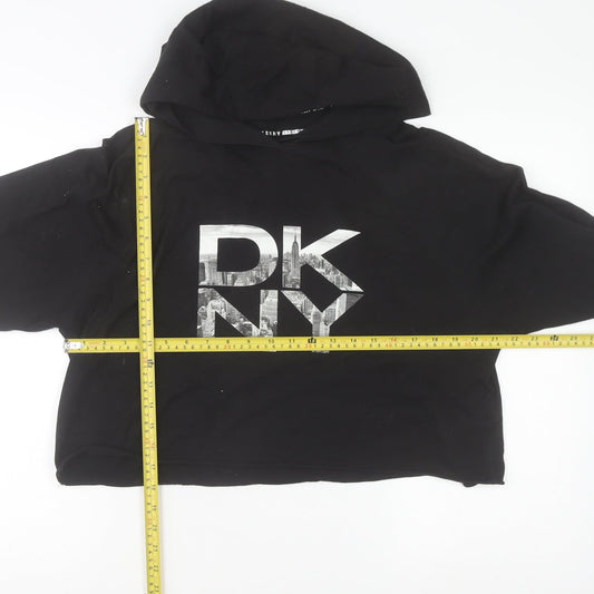 DKNY Sport Women's Black Medium Pullover Hoodie 100% Cotton