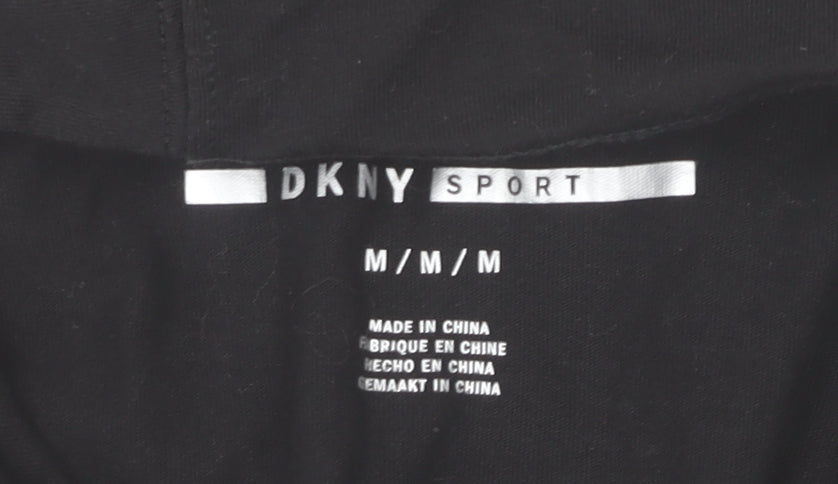 DKNY Sport Women's Black Medium Pullover Hoodie 100% Cotton