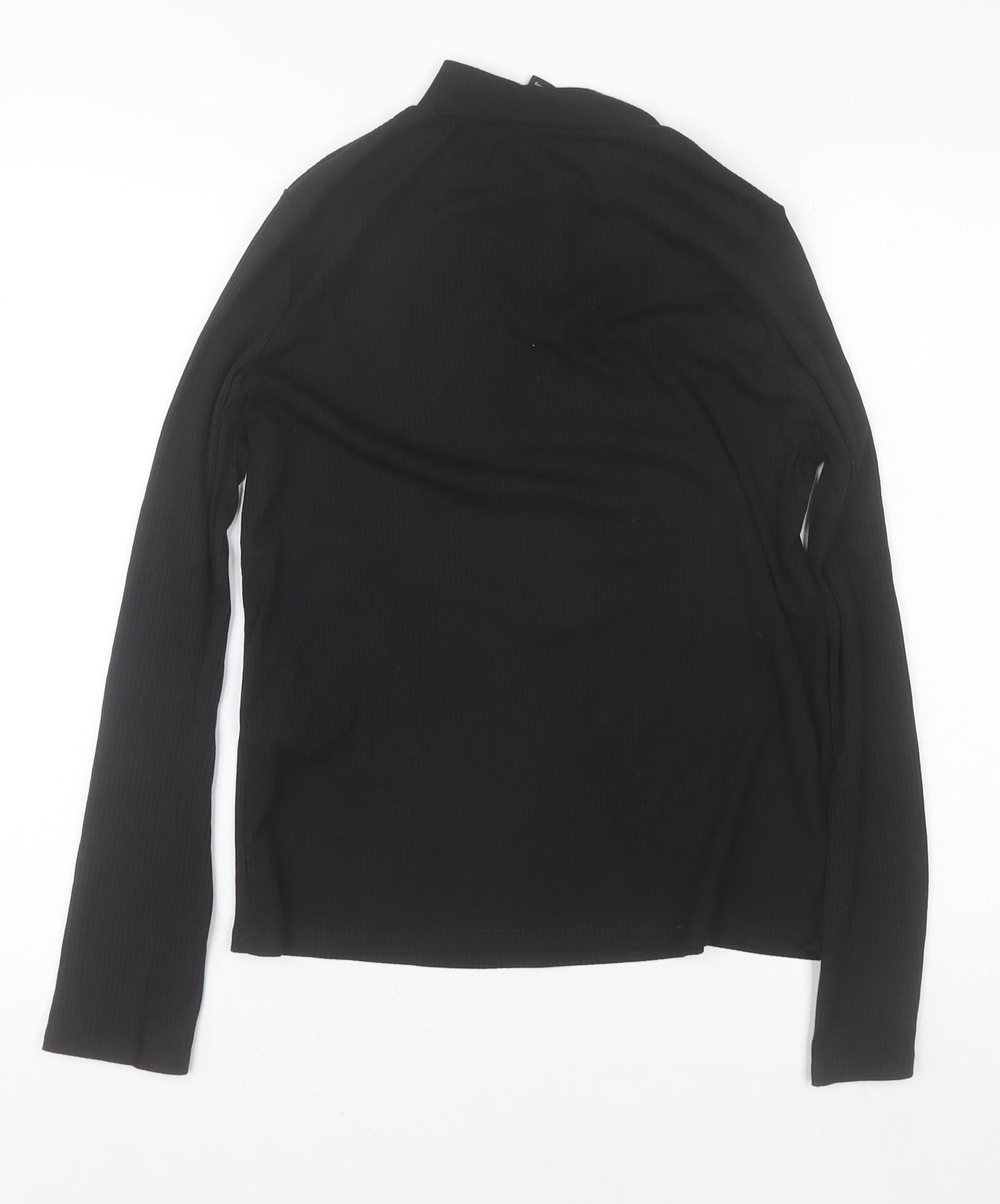 New Look Women's Black Size 18 Mock Neck 1/4 Zip Jumper