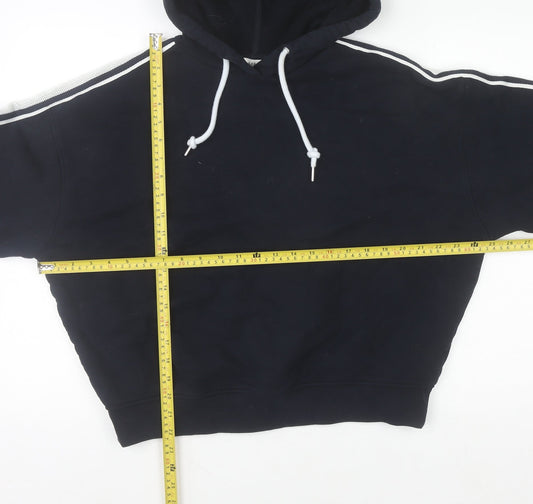 Marks and Spencer Womens Navy Pullover Hoodie Medium Cotton