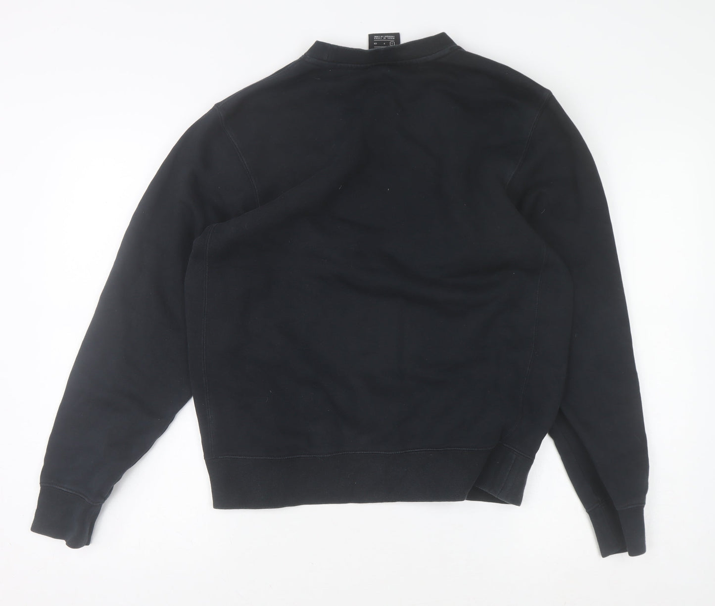 Nike Men's Black Crew Neck Fleece Sweatshirt Size S Regular Fit