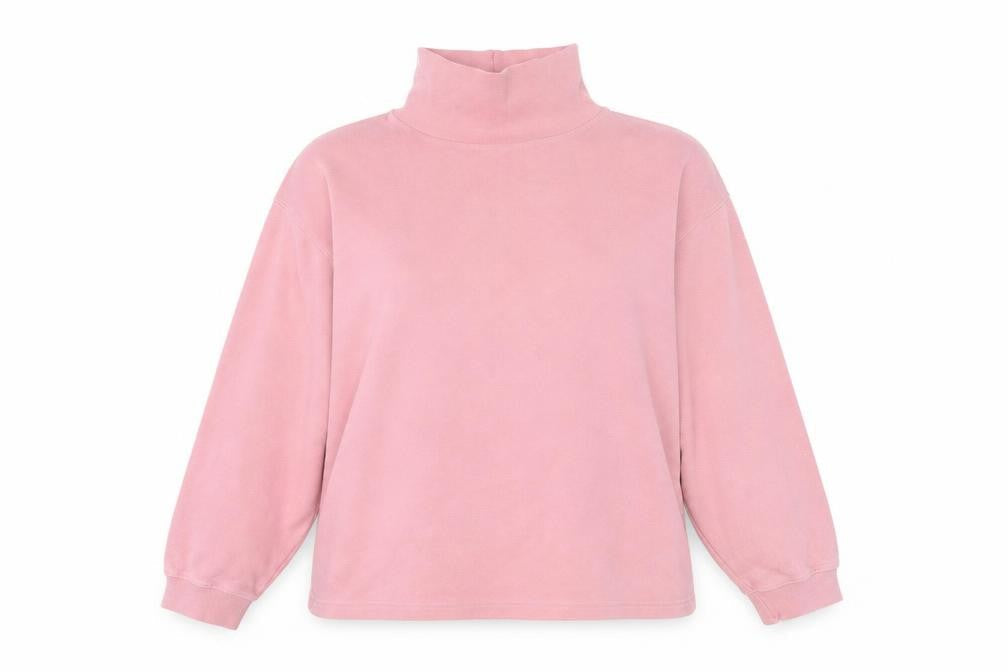 Country Collection Womens Pink Cotton Pullover Sweatshirt L