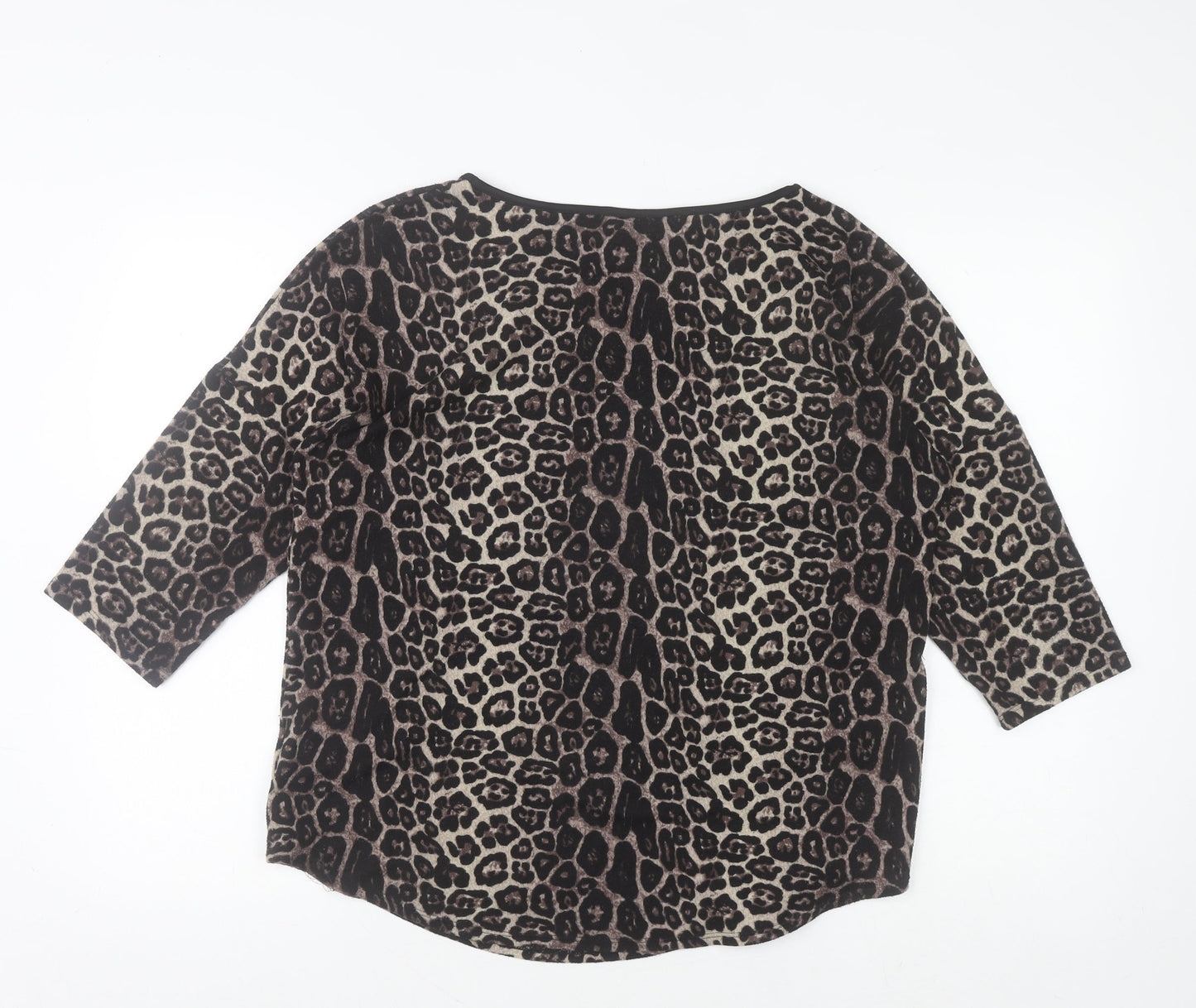 Marks and Spencer Womens Leopard Print 3/4 Sleeve Blouse UK 14