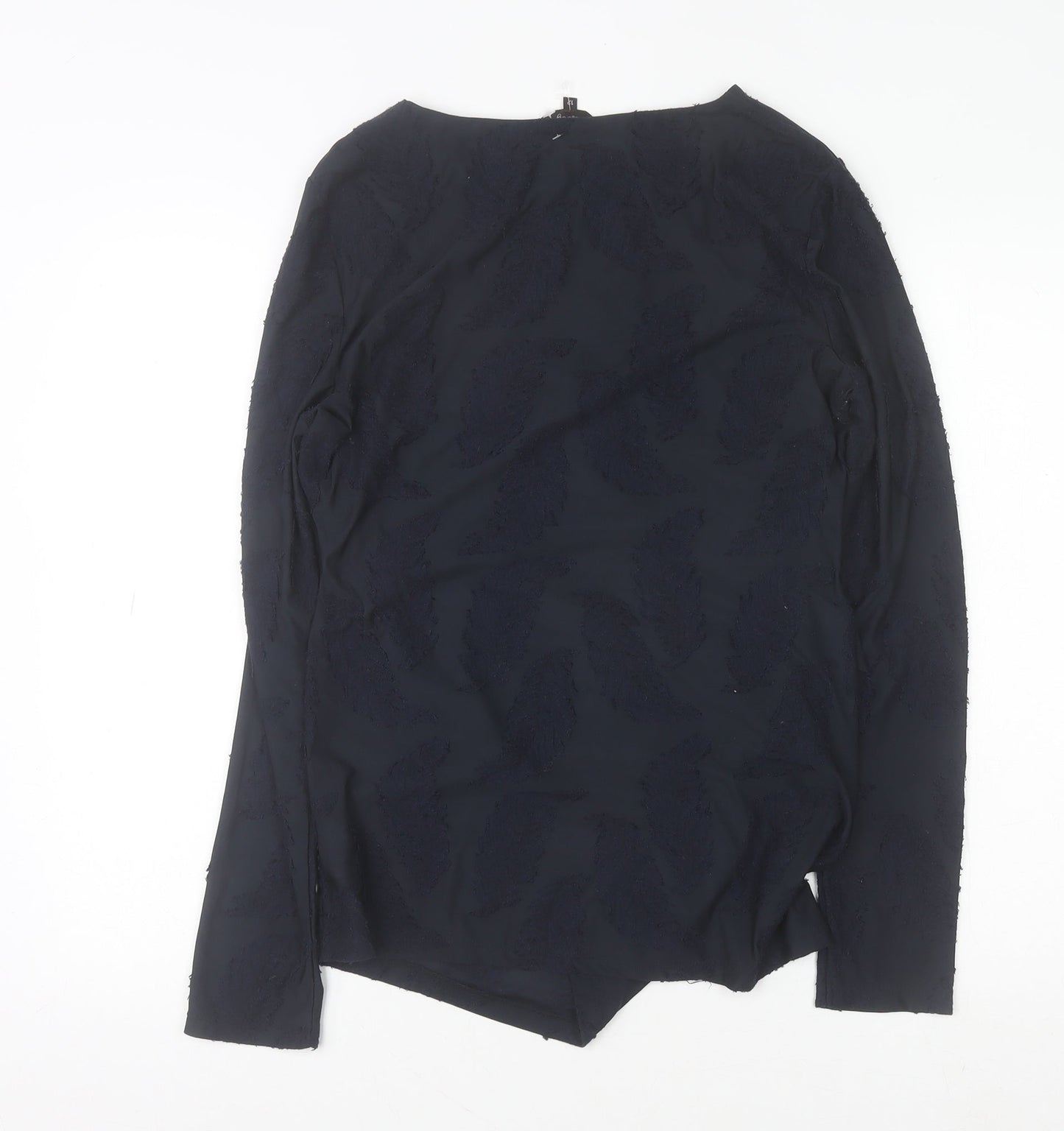 Phase Eight Womens Black Long Sleeve Tunic Blouse Size 12