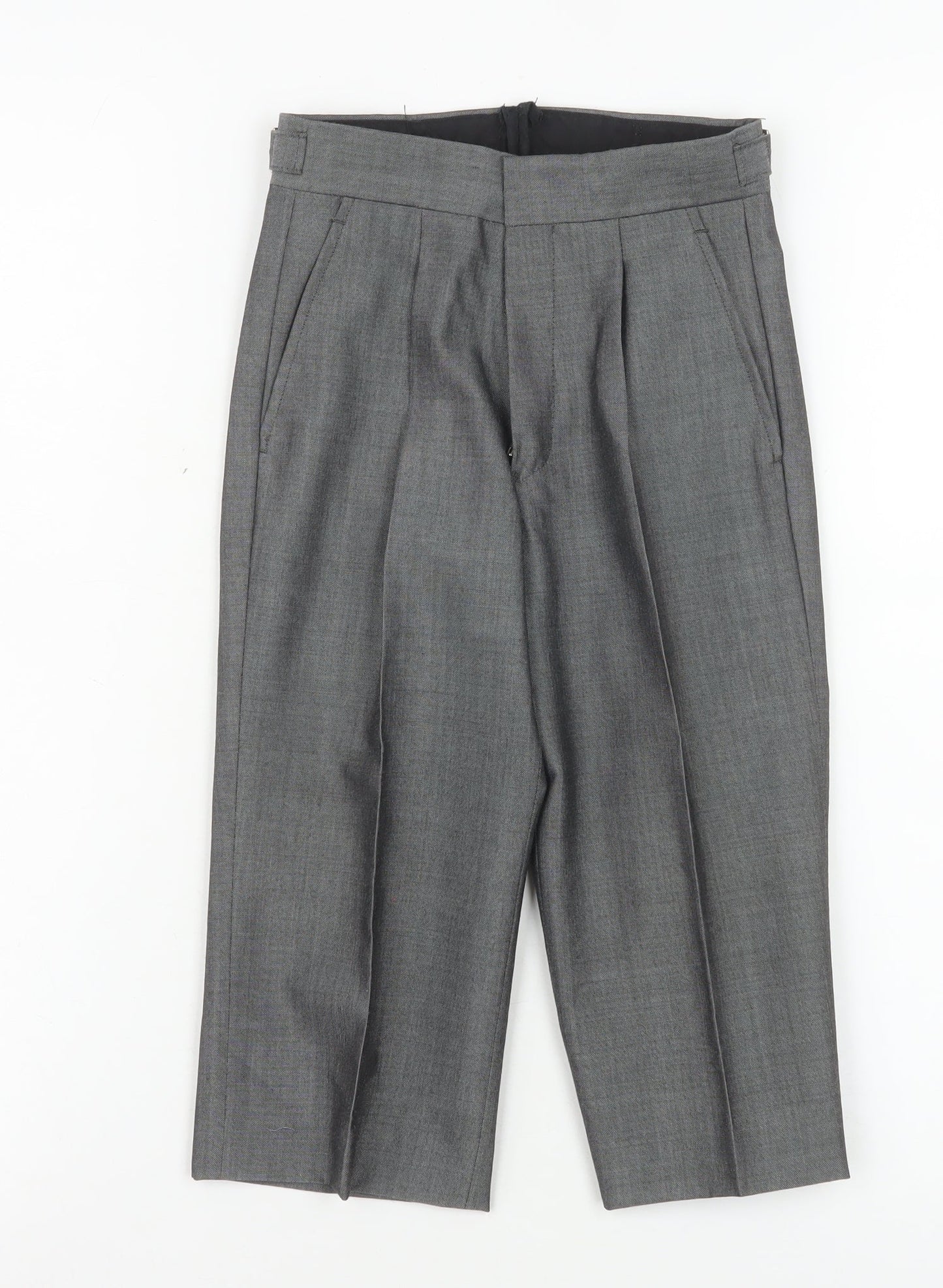 Torre Boys Grey Wool Blend Formal Dress Trousers Size 20R