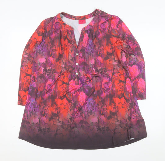 Together Women’s Multicoloured Floral Tunic Blouse M