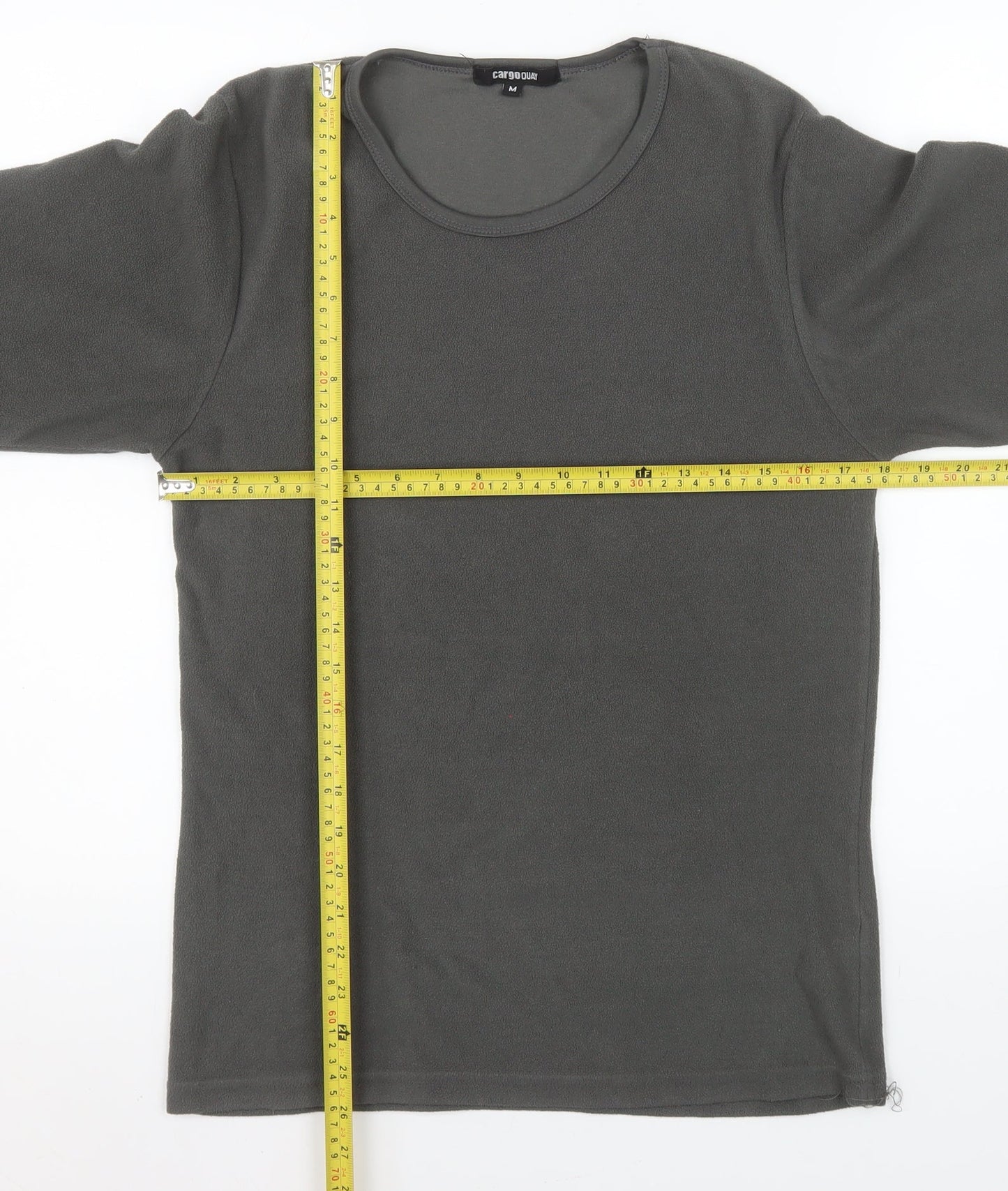 Cargo Quay Men's Grey Fleece Pullover Sweatshirt Size M Regular Fit