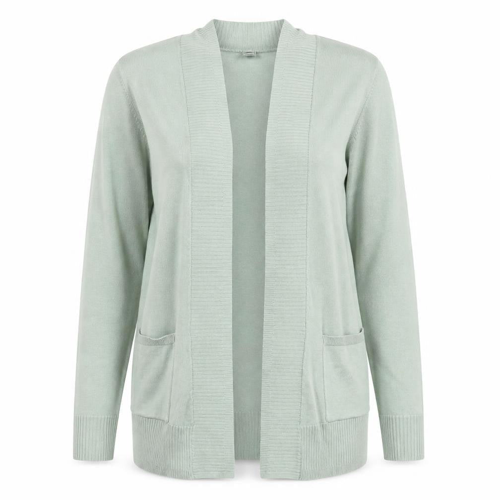 Bonmarché Women’s Green Long Sleeve Open Knit Cardigan Size 12