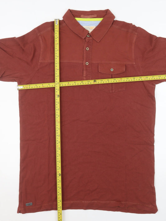 Regatta Men’s Brown Cotton Short Sleeve Polo Shirt L