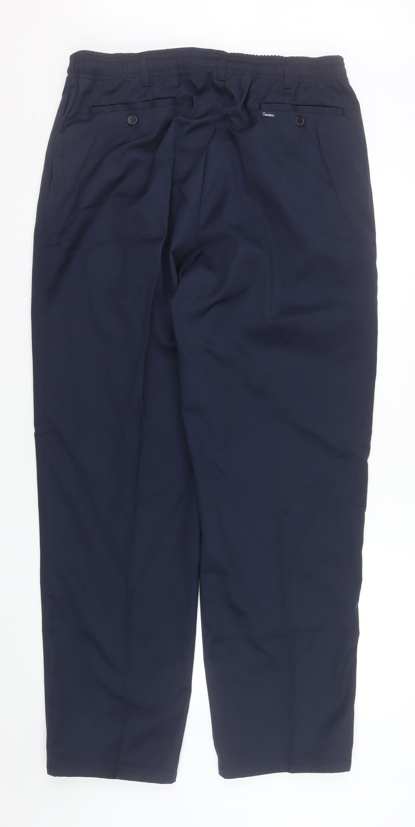 Champion Grafton Men’s Navy Blue 40R Chino Trousers Polyester Cotton Blend