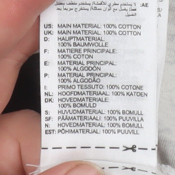 Adidas Boys Grey 13-14 Years Basic Cotton Logo T-Shirt