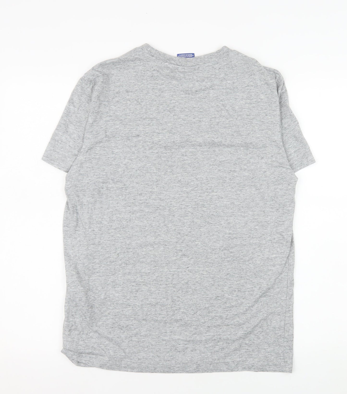 Champion Men's Grey Short Sleeve Crew Neck Logo T-Shirt Size S