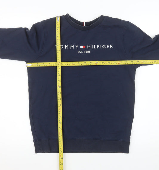Tommy Hilfiger Teens Blue Logo Pullover Sweatshirt Size 164