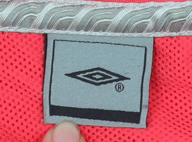 Umbro Womens Pink Hooded Windbreaker Jacket Size 14