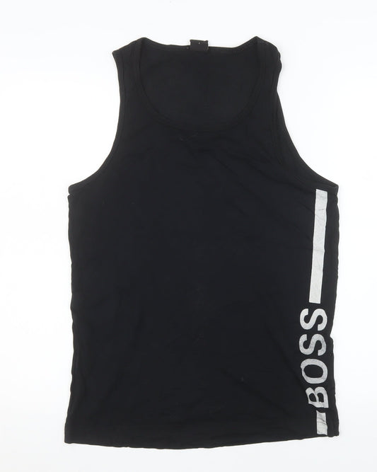 Hugo Boss Men's Black Slim Fit Tank Top Gym Activewear S