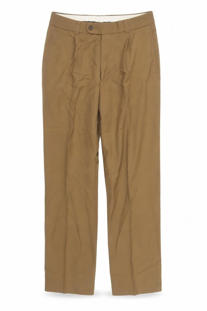 Gardeur Men's Brown 32R Dress Trousers Pleated Front Formal