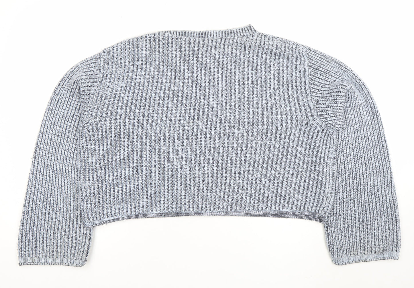 Divided Womens Grey Chunky Knit Crew Neck Pullover Jumper XS