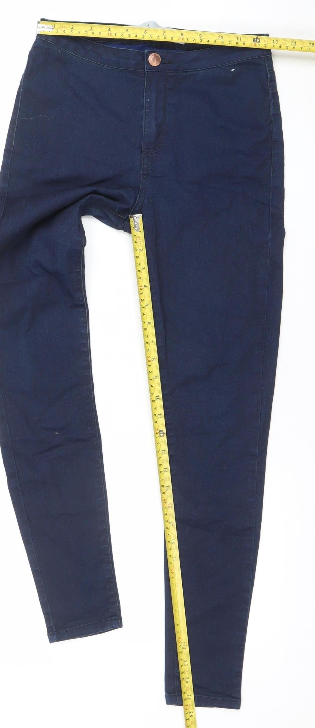 Denim Co. Womens Blue Skinny Stretch Jeans Size 8