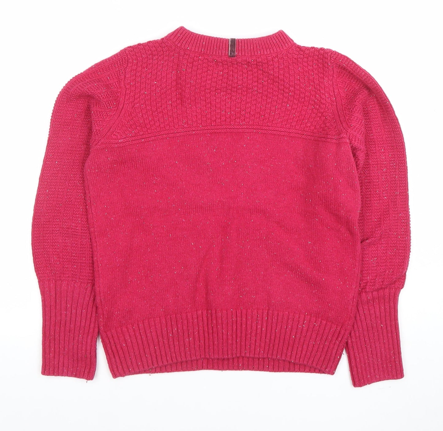 Marks and Spencer Per Una Women’s Pink Button Pullover Jumper Size 8