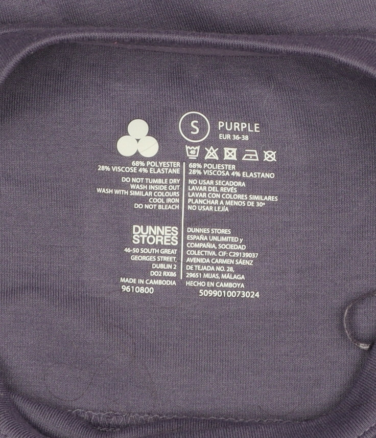 Dunnes Stores Women’s Purple Crew Neck Sweatshirt Size S