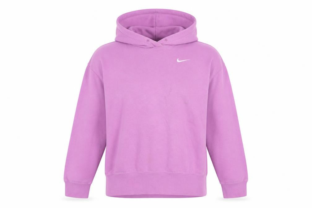 Nike Womens Purple Pullover Hoodie M Cotton Blend Casual