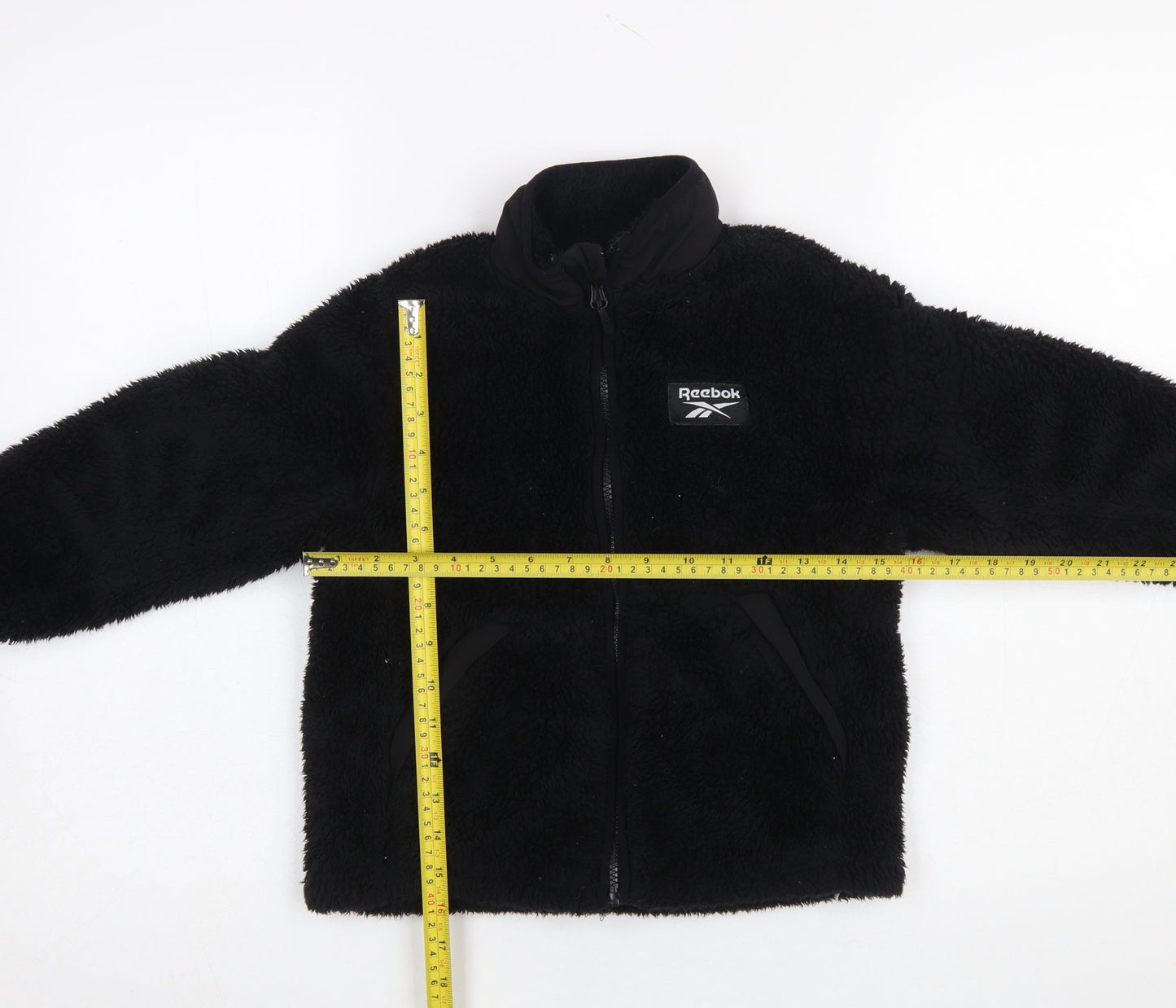 Reebok Girls Black Fleece Full Zip Jacket 5-6 Years