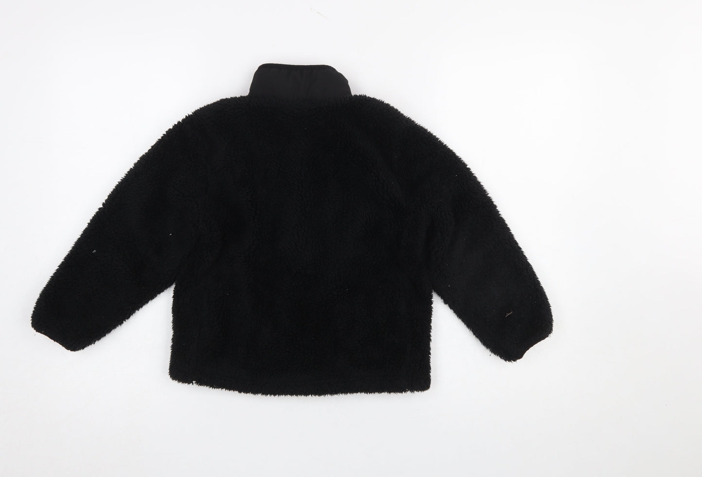 Reebok Girls Black Fleece Full Zip Jacket 5-6 Years