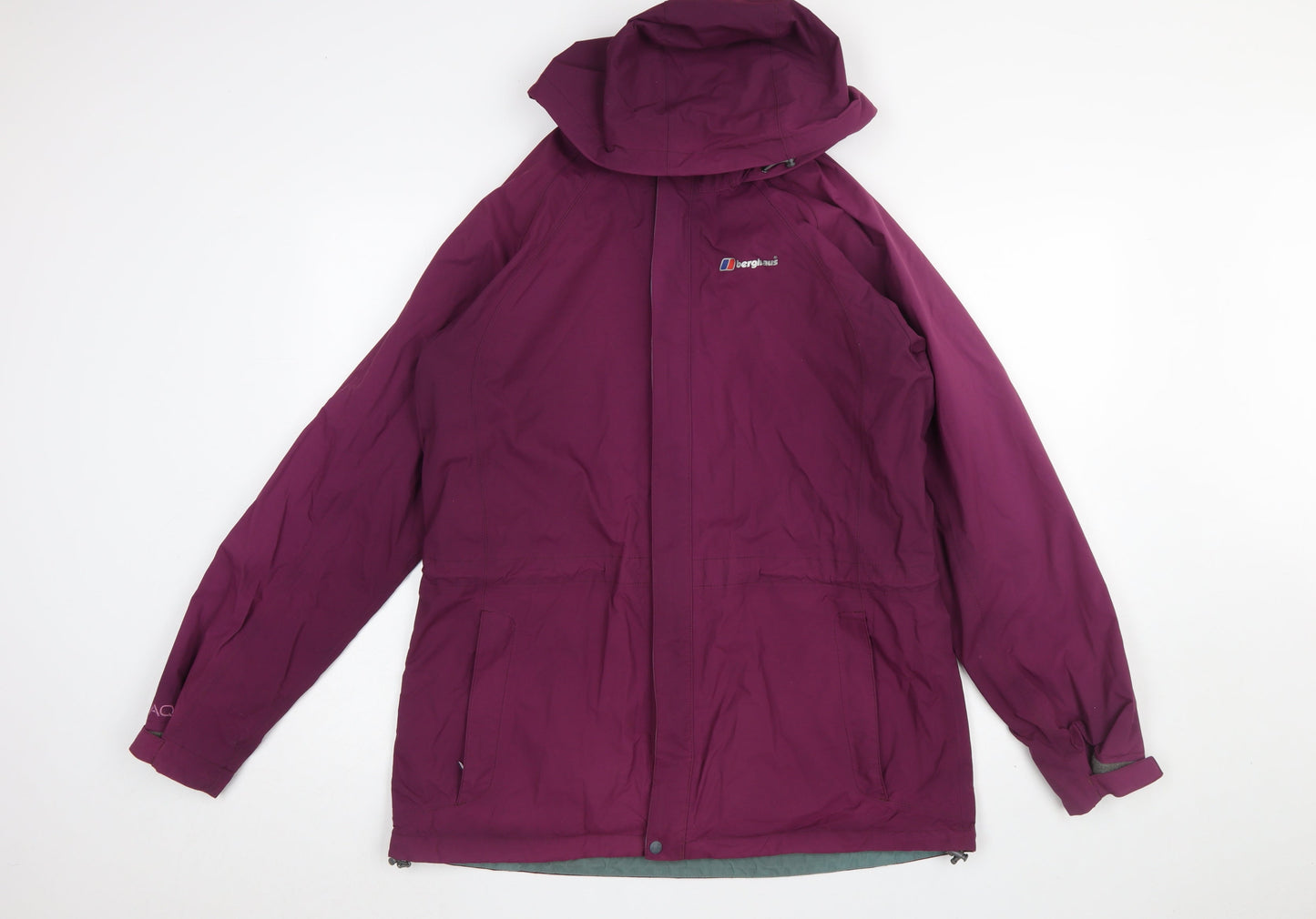 Berghaus Women's Purple Waterproof Hooded Rain Jacket Size 16