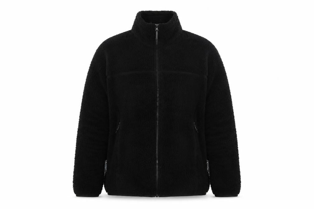 Mountain Life Women's Black Fleece Zip Jacket Size 14