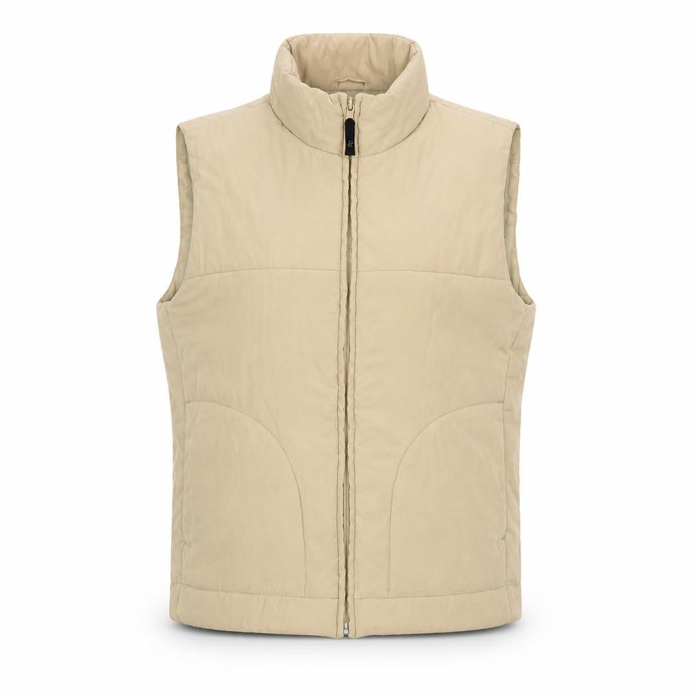 Dorothy Perkins Women’s Beige Zip Front Padded Waistcoat UK 12