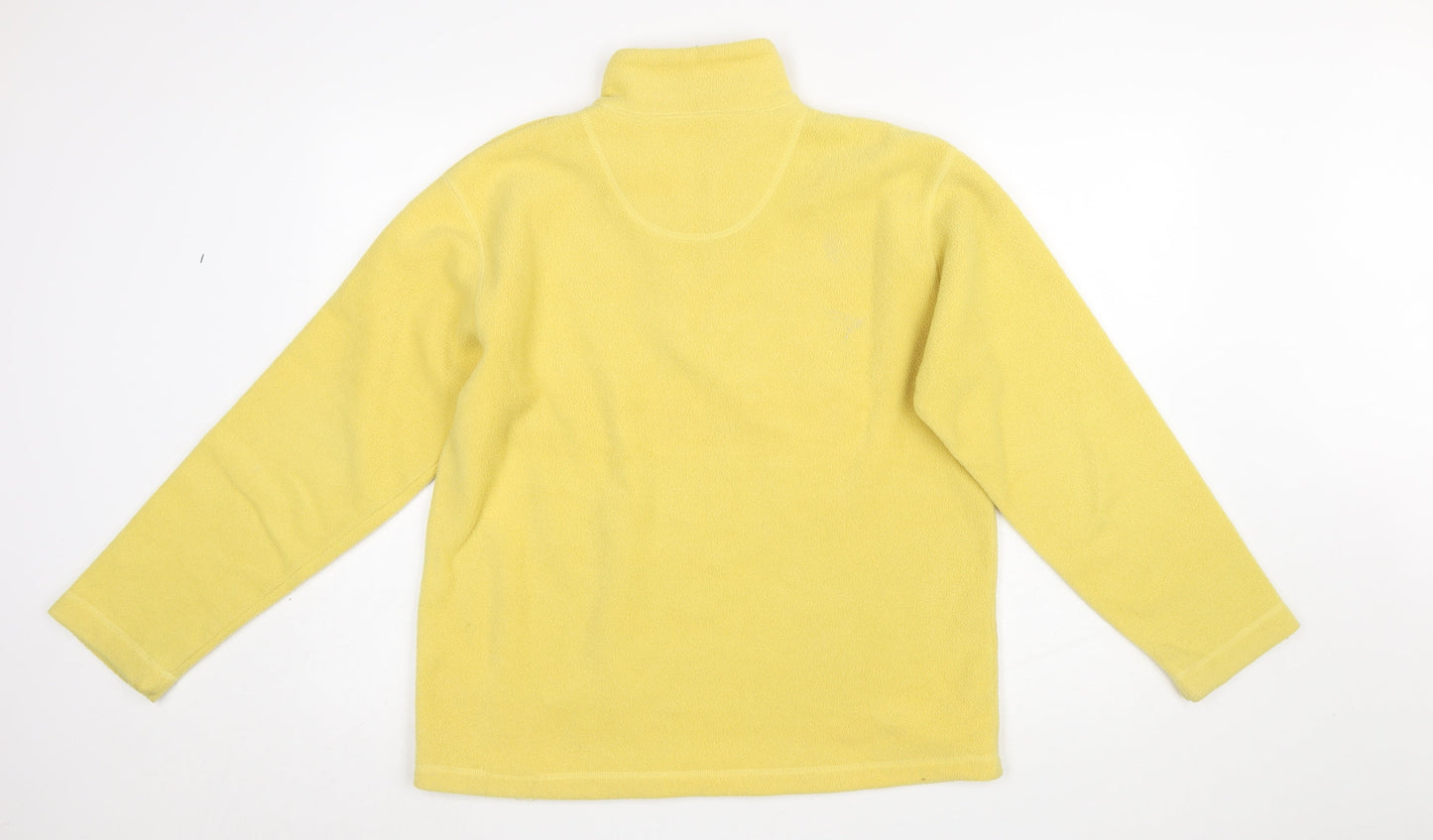 Maine New England Women's Yellow Fleece 1/2 Zip Pullover Sweatshirt Size 10