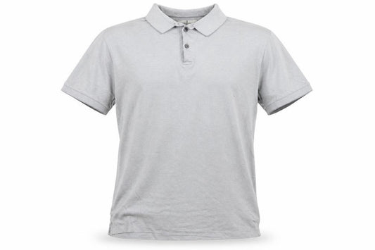 Jasper Conran Mens Grey Cotton Polo Shirt Size L Regular Fit