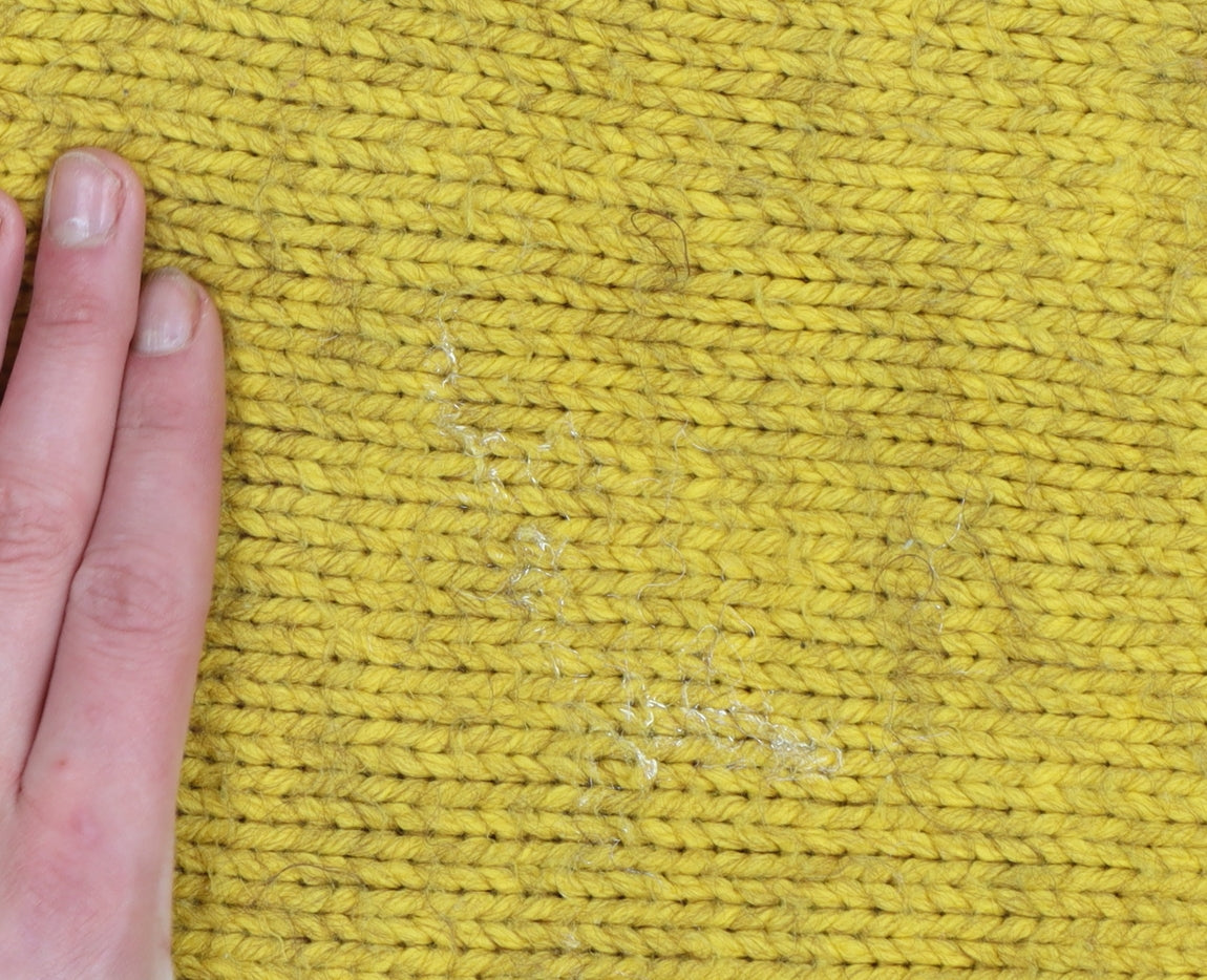 Marks and Spencer Women’s Yellow Chunky Roll Neck Jumper Size L