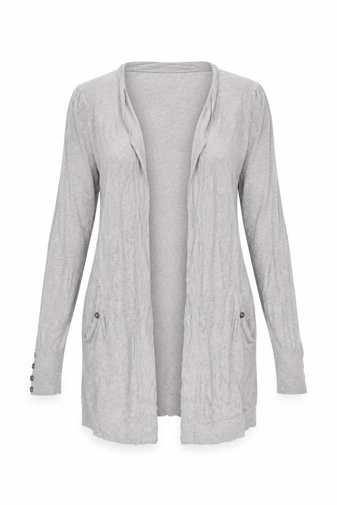Wallis Women Beige Longline Knit Cardigan Small