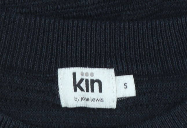 Kin by John Lewis Women's Black Small Crew Neck Knit Jumper