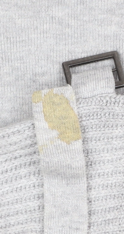 Mint Velvet Women's Grey Wrap Knit Jumper UK 8 Long Sleeve