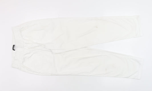 Dunnes Women’s White XS Tapered Cotton Jeans