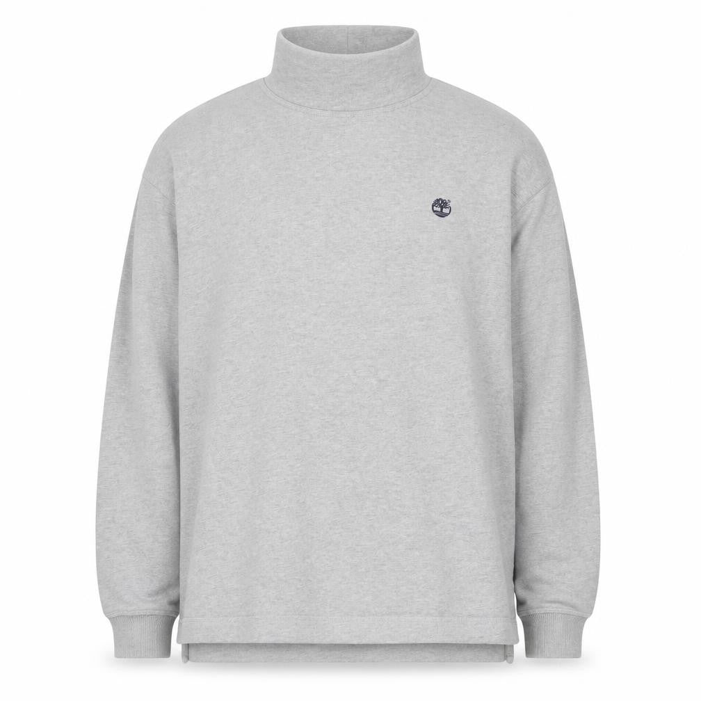Timberland Men's Grey XL High Neck Cotton Pullover Sweatshirt